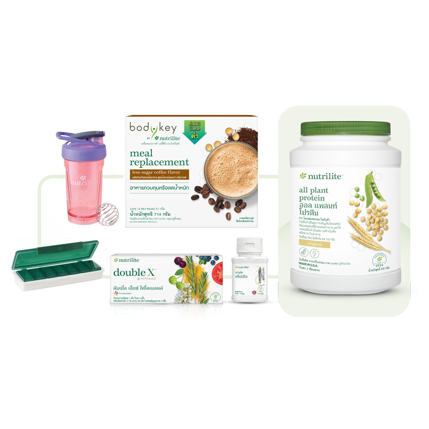 ชุดอาหารเช้านิวทริไลท์ โปรตีน 900 กรัม